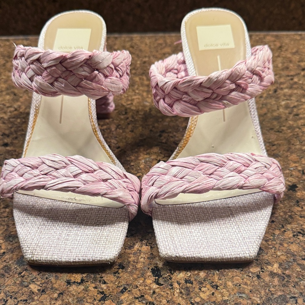 Dolce Vita Women's Sandals with Pink Braided Straps